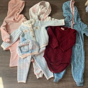 Baby Girl 3-6M Winter Bundle Clothing Set